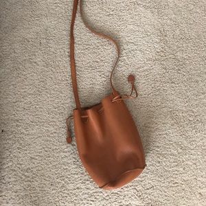 Baggu Leather Bucket Bag